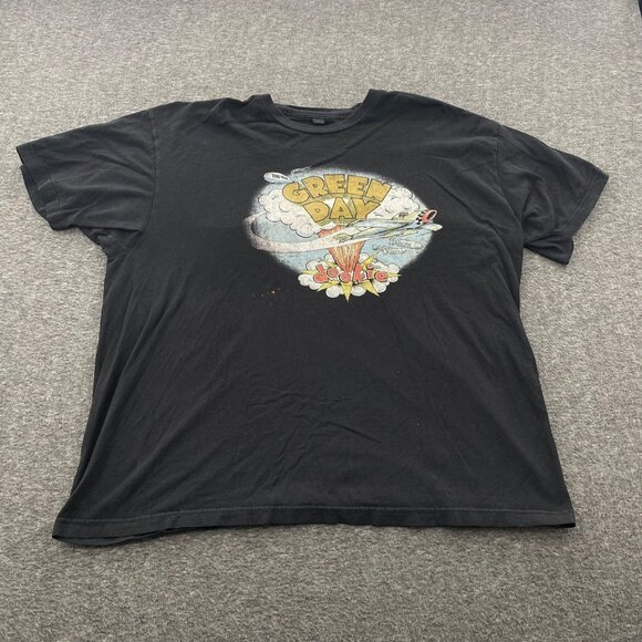 Green Day T Shirt Mens Size 2XL Black Dookie Band Punk Rock Album Graphic Tee‎ - Picture 1 of 10